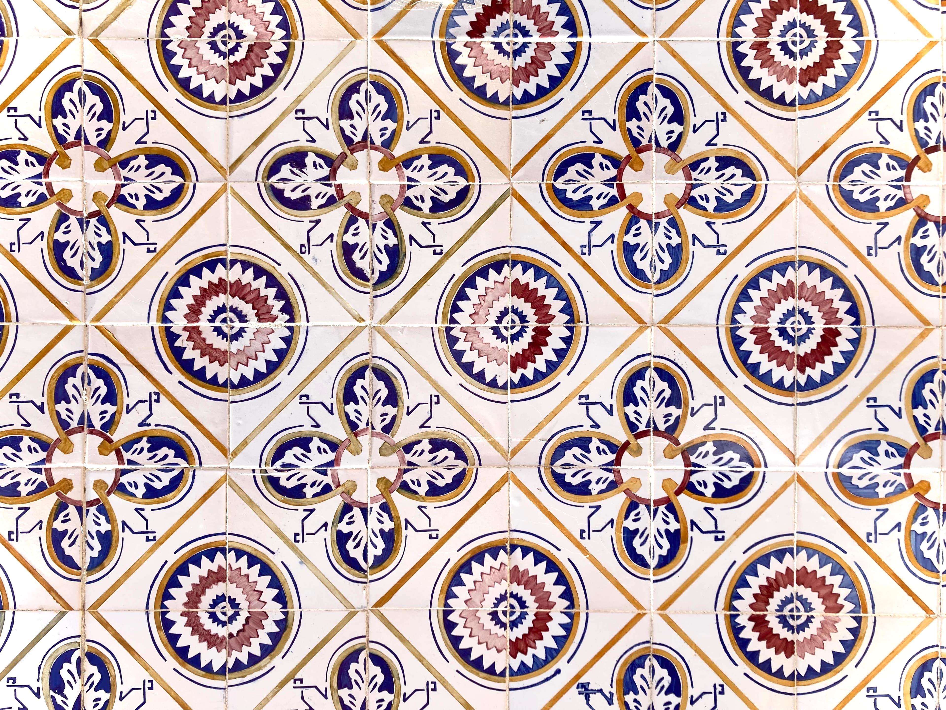 Traditional Portuguese azulejo tiles